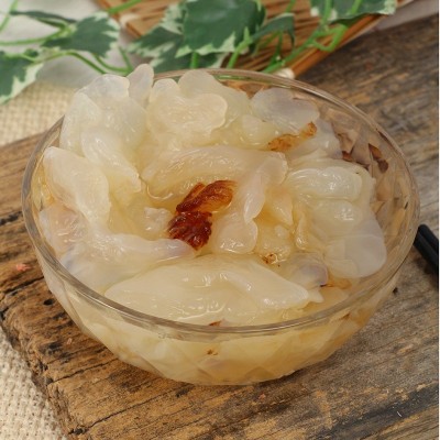 琥珀海蜇头即食海蜇头腌制水产品凉拌下饭菜外卖速食饭店餐饮现货图4
