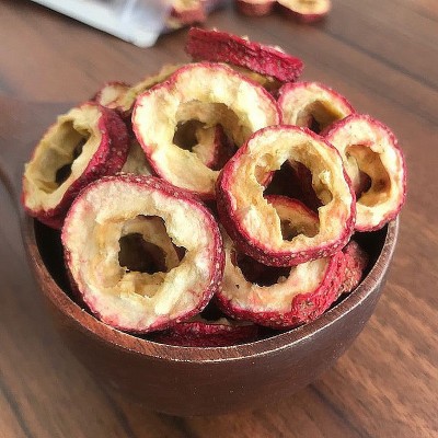 代发批发无核山楂干泡茶片500g干山楂片泡水圈去核空心山楂圈无籽图4
