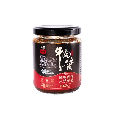 牛肉酱下饭酱爆下饭牛肉酱开胃下饭香辣牛肉酱瓶装下饭酱拌饭酱图5