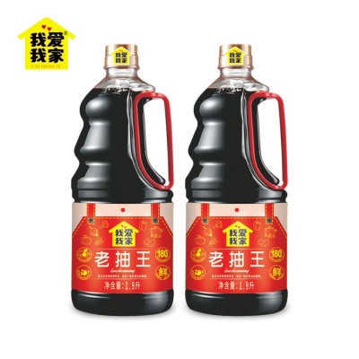 爱家酱油调味品老抽王1900ml家用大桶装酿造酱油红烧上色卤味炒菜图4