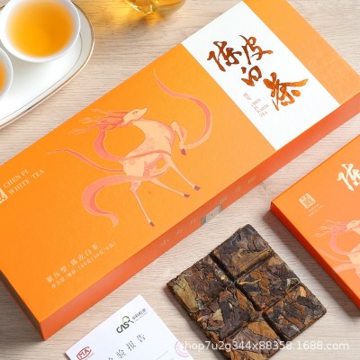 网红带货直播福鼎陈皮白茶新会源头厂家一件代发批发紧压寿眉饼干图4