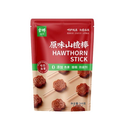 金晔小牛山楂棒无添加防腐零食原味348g图5