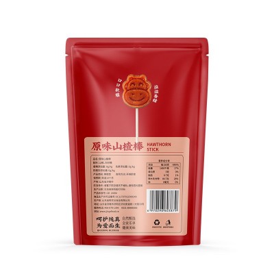 金晔小牛山楂棒无添加防腐零食原味348g图2