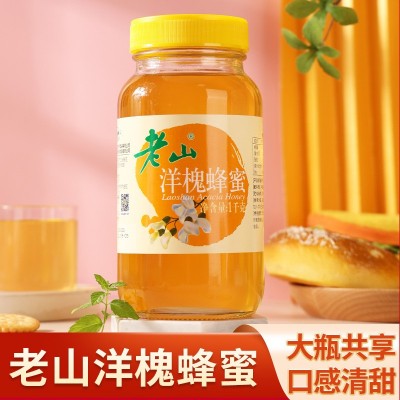 中华老字号老山洋槐蜂蜜1000g/瓶带货分销厂家一件代发图2