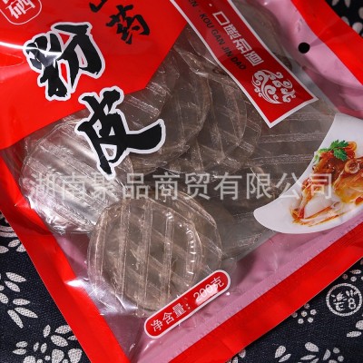 富硒铁棍山药粉皮200g袋装红薯粉皮水晶圆粉皮火锅麻辣烫粉皮团购图2