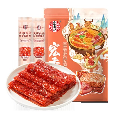宏香记高蛋白蜜汁猪肉脯手撕肉脯肉干大片休闲食品解馋零食小吃图5