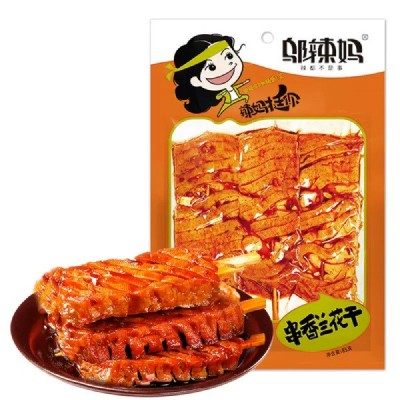邬辣妈辣条85g串香兰花干湖南优质豆制品麻辣小吃解馋办公室零食图3