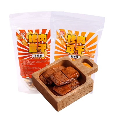 厂家定制烤肉豆干250g网红零食豆脯休闲食品即食豆腐干独立包装图5