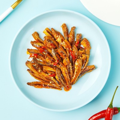 乡乡嘴小鱼仔70g湖南特产香辣小鱼干银线鱼麻辣毛毛鱼零食小吃图2