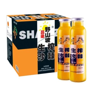 吕梁野山坡沙棘汁山西特产生榨原果浆汁沙棘饮料整箱礼盒装图5