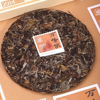 广福心道茶叶白茶名村纯料2014年白牡丹礼盒装 300g图2