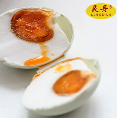 灵丹咸鸭蛋熟咸鸭蛋红心流油咸鸭蛋真空包装熟鸭蛋批发定制咸蛋