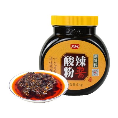四川餐饮丁点儿酸辣粉酱1kg瓶装重庆肥肠酸辣粉米线小面调味料图5