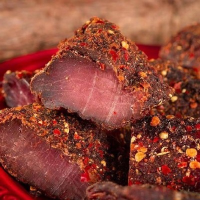 正宗四川特产麻辣风干大块肉牛肉风味大肉块五香干巴肉干厂家批发图3