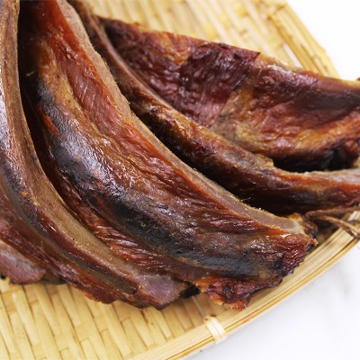 厂家直供腊猪排骨咸排骨500g 湖南腊肉批发现货烟熏腊味腊肉排骨图4