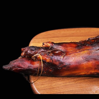 厂家烟熏腊猪脚湖南特产年货猪蹄子前大腿肉农家自制腌腊味猪手图3