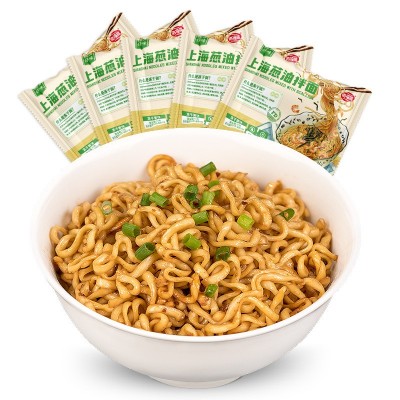 海福盛老上海葱油拌面5包袋装方便面 冻干非油炸速食夜宵泡面工厂图4