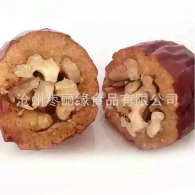 枣夹核桃 批发 散装红枣夹核桃仁新疆特产和田大红枣零食干果核桃图2