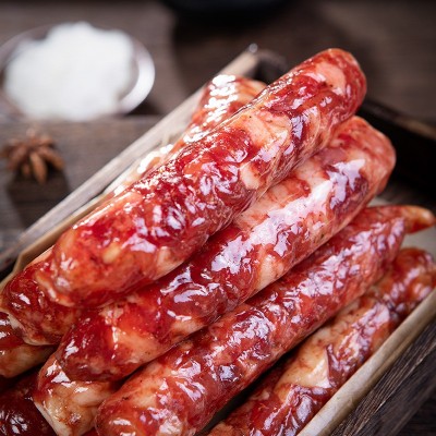 广东风味特产酒香口味腌制香肠风干真空广味腊味农家广式腊肠批发图2