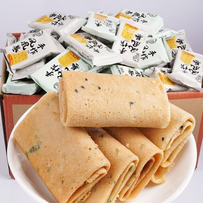 手作凤凰卷蛋卷芝麻海苔味零食糕点饼干曲奇整箱批发图2