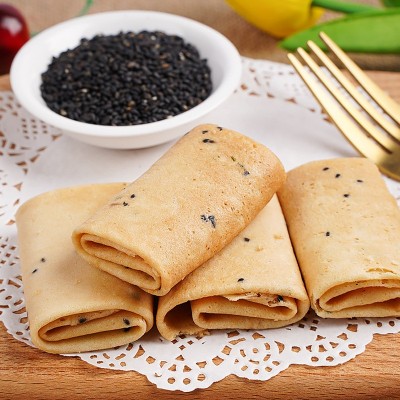 手作凤凰卷蛋卷芝麻海苔味零食糕点饼干曲奇整箱批发图4