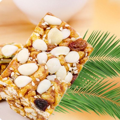 角力士桃仁黑糖味沙琪玛办公室休闲小零食宿舍代餐糕点蔓越莓图2