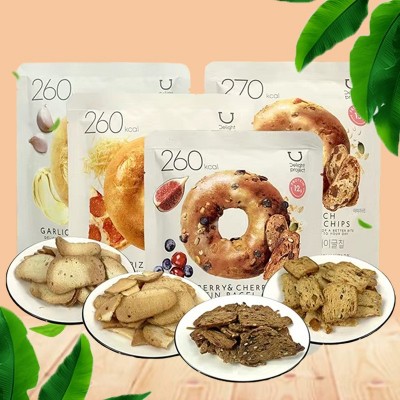韩国进口oliveyoung贝果脆片零食奶油玉米浓汤巧克力奶油味玉米味