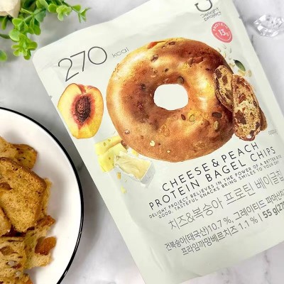 韩国进口oliveyoung贝果脆片零食奶油玉米浓汤巧克力奶油味玉米味图3