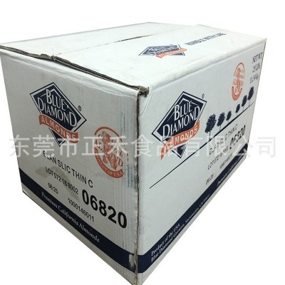 金山/蓝钻/奥兰杏仁片11.34KG 薄切片扁挑仁巴旦木片烘焙图5