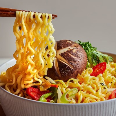 韩国进口不倒翁金拉面120g*5连包韩式辣味真拉面方便面速食煮面泡图4