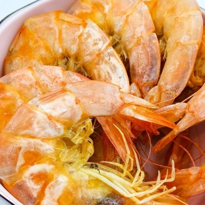 源头厂家休闲零食袋装烤虾袋装80g中等烤虾食用海鲜干货海虾虾干图2