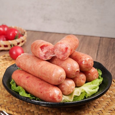火山石肉肠原味黑胡椒地道香肠空气炸锅食材脆皮淀粉烤肠商用批发图4