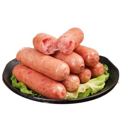 火山石肉肠原味黑胡椒地道香肠空气炸锅食材脆皮淀粉烤肠商用批发图5