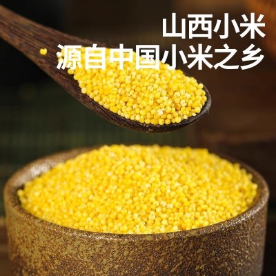 汾都香 黄小米 五谷杂粮农家新小米石磨农家黄小米真空2斤图2