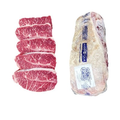 美国969安格斯牛板腱628厂进口精选牡蛎肉冷冻雪花谷饲原切牛排图5