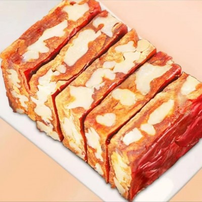 代发枣仁派新疆红枣糕500g 枣派真空独立包零食枣夹核桃仁派批发图4