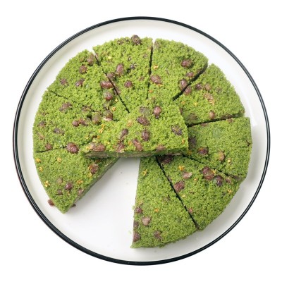 麦青红豆糕早餐速冻半成品糯米松糕下午茶点心发糕广式软糕350g装图5