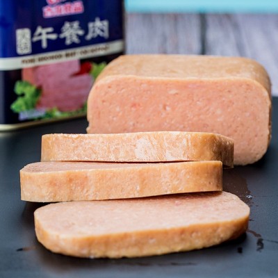 古龙食品火锅午餐肉罐头户外早餐煎饼即食正品猪肉火腿肉340g图3