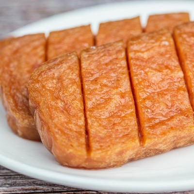 古龙食品火锅午餐肉罐头户外早餐煎饼即食正品猪肉火腿肉340g