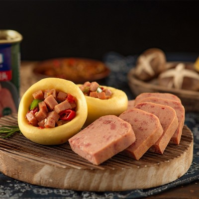 中粮梅林牛肉午餐肉罐头340g批发火锅泡面熟食早餐肉罐头方便速食图5