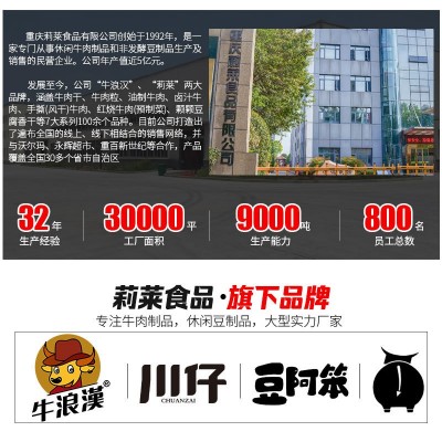 川渝零食特产牛浪汉牛肉干麻辣肉片牛肉批发厂家贴牌定制川 渝特产图3