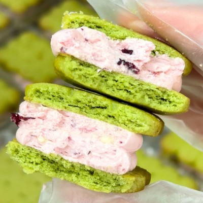 冻啃白脱夹心曲奇饼抹茶巧克力多口味冰淇淋口感蛋糕点心零食工厂图4