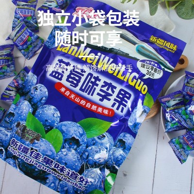 酸甜肉厚蓝莓李果天山梅袋装 乌梅干办公室零食樱桃干蜜饯果干图3