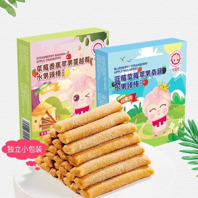 新美香水果肉棒草莓蓝莓香蕉蔓越莓水果棒混合口味组合装儿童零食图3