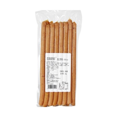 德式香肠经典1kg32cm烘焙专用烤肠胡桃木烟熏味商用批发商用餐饮图5