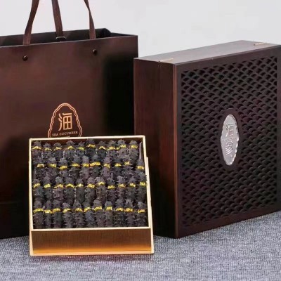 大连海参特产国标淡干海参干货500g礼盒装送礼辽刺参500g辽参滋补图3