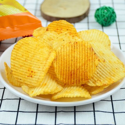 天使土豆片100g大包装云南土豆片麻辣烧烤味原味大波浪薯片洋芋片图5