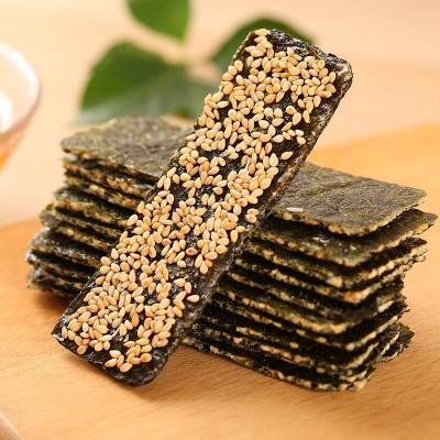 夹心海苔罐装40g芝麻夹心儿童零食夹心脆儿童夹心海苔厂家批发图1