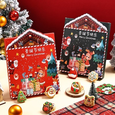 创意儿童圣诞饼干趣味盲盒摆摊小礼物圣诞节礼盒礼品曲奇饼干零食图4