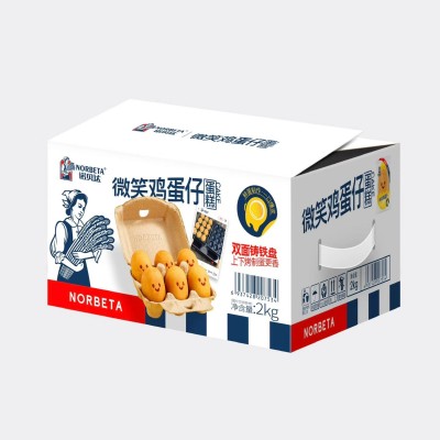 诺贝达微笑鸡蛋仔夹心蛋糕整箱批发营养早餐代餐休闲零食鸡蛋仔图5